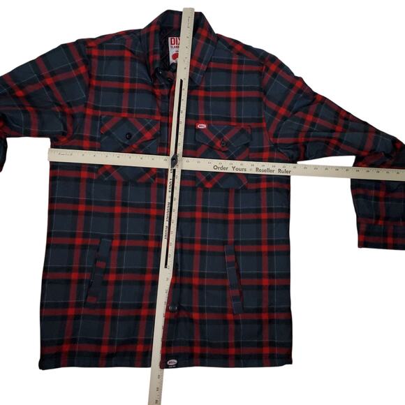 Dixxon Flannel Bell Helmets Collab Jacket Mens M Button Zip Up Work Wear Plaid - Picture 13 of 15